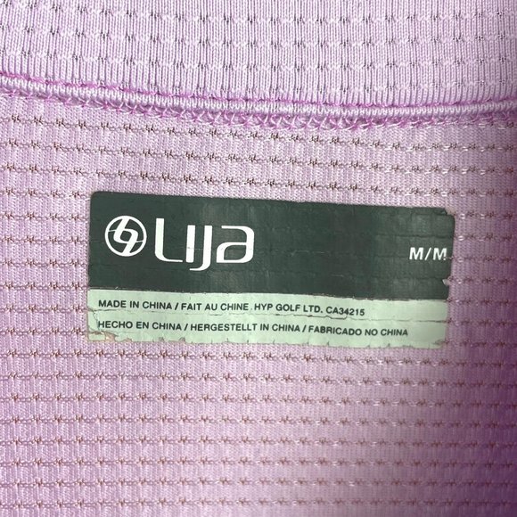 LIJA Lilac Athleisure Half-Zip Workout Top M - Picture 6 of 11
